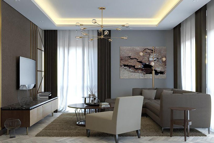 Realistic 3D interior rendering created using SketchUp and V-Ray software.