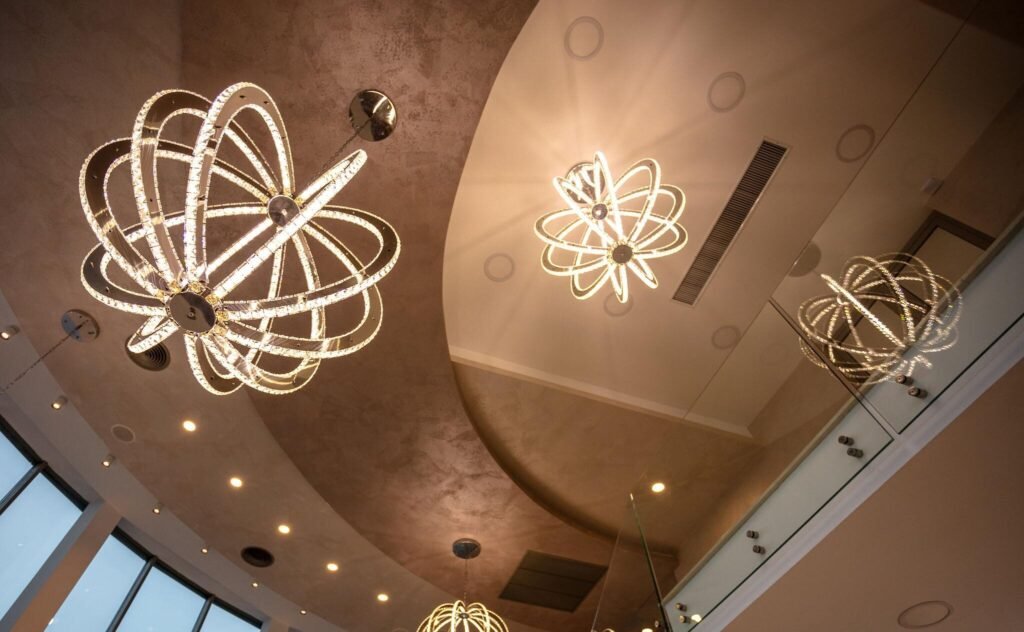 Contemporary false ceiling and lighting design for stylish modern interiors.