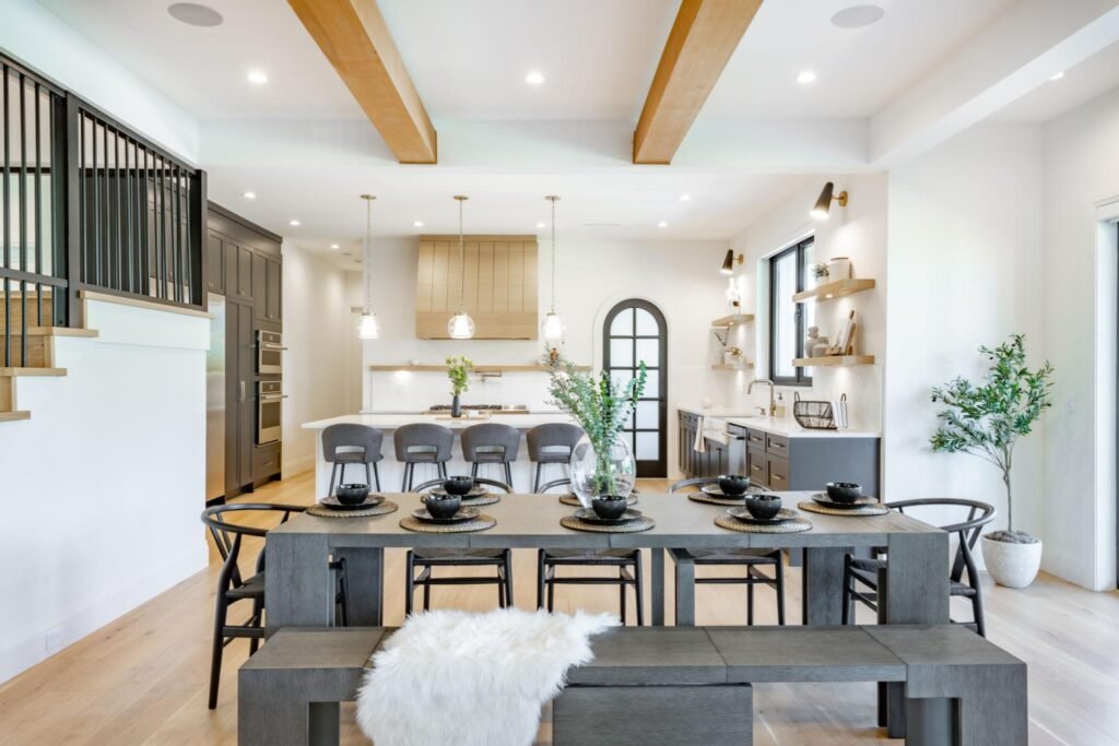 Stylish commercial interior with modern layout and professional design elements.