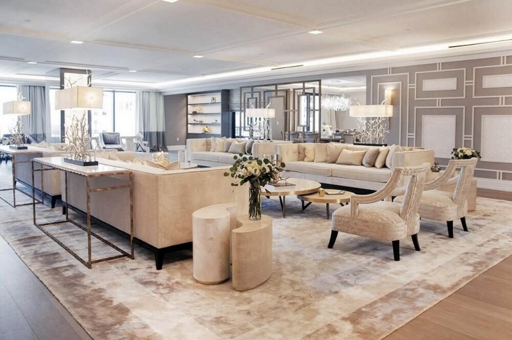 Modern residential interior showcasing complete interior design solutions.